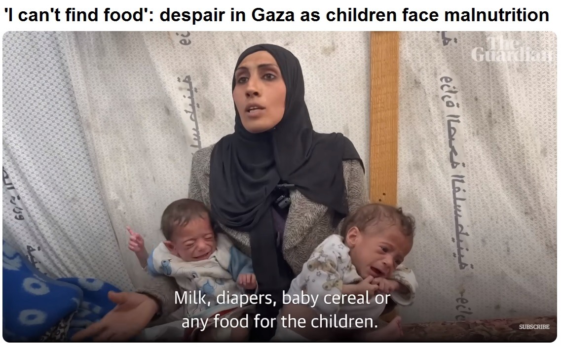 children starving in Gaza