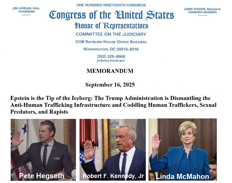 House Committee Judiciary on Trump Admin Epstein Cabinet