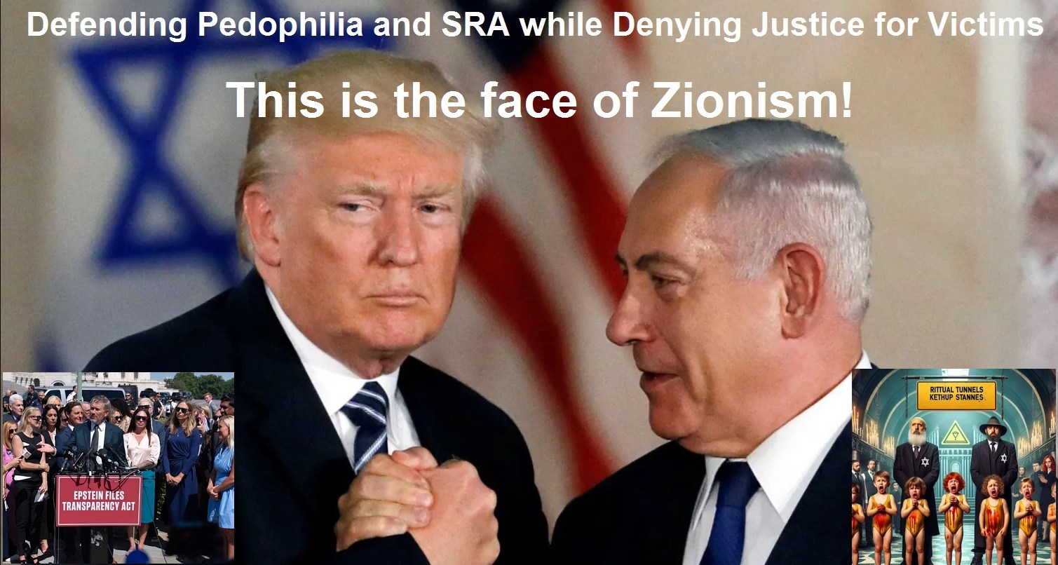 Trump and Netanyahu Masonic Grip Zionism SRA Pedophilia Israel USA