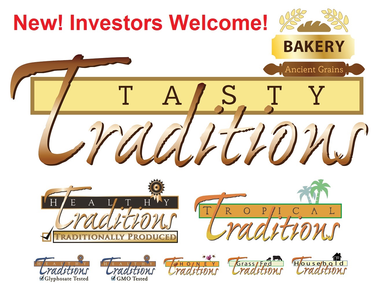 Tasty Traditions and other Healthy Traditions Product Lines Welcome Investors