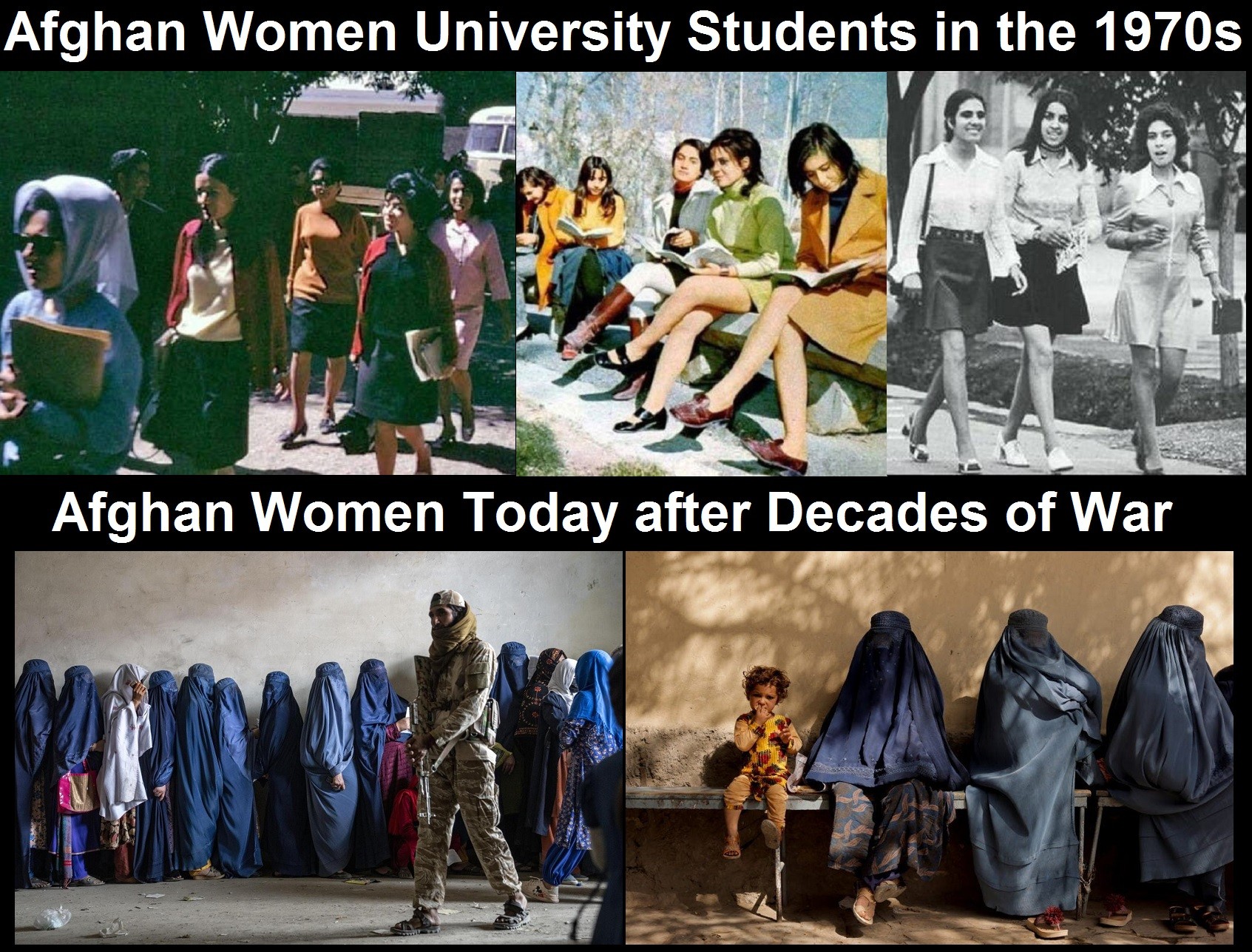 Before and After Afghan Women