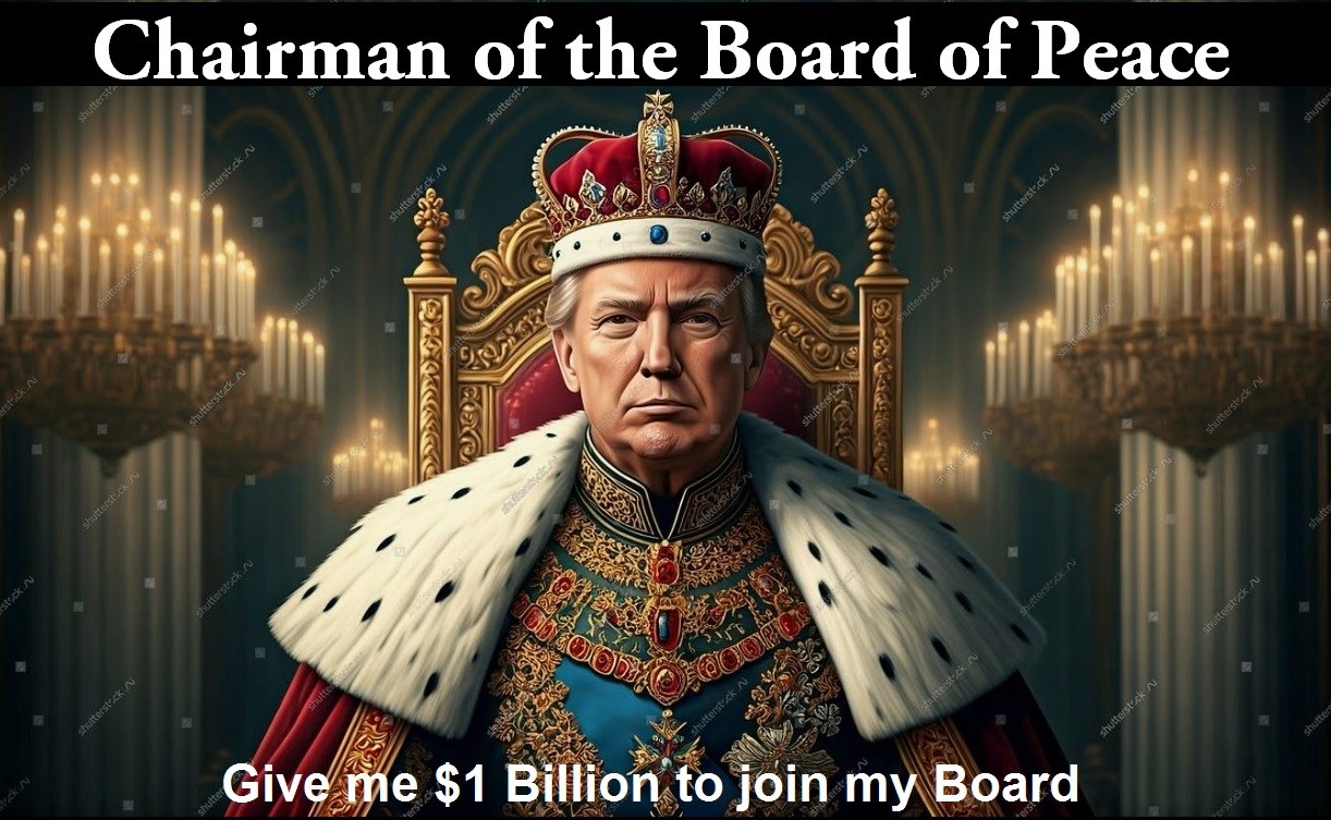 King Trump Board of Peace