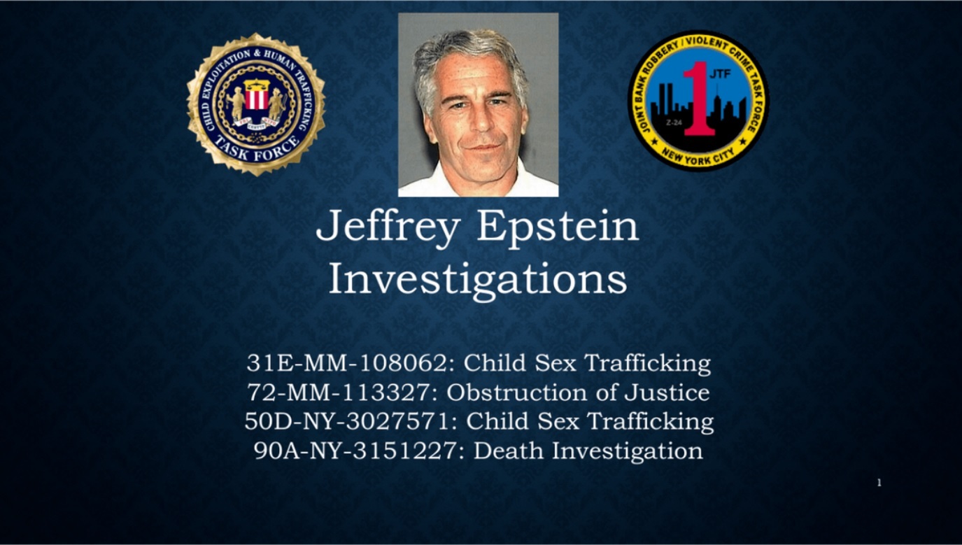 Jeffrey Epstein Investigations FBI