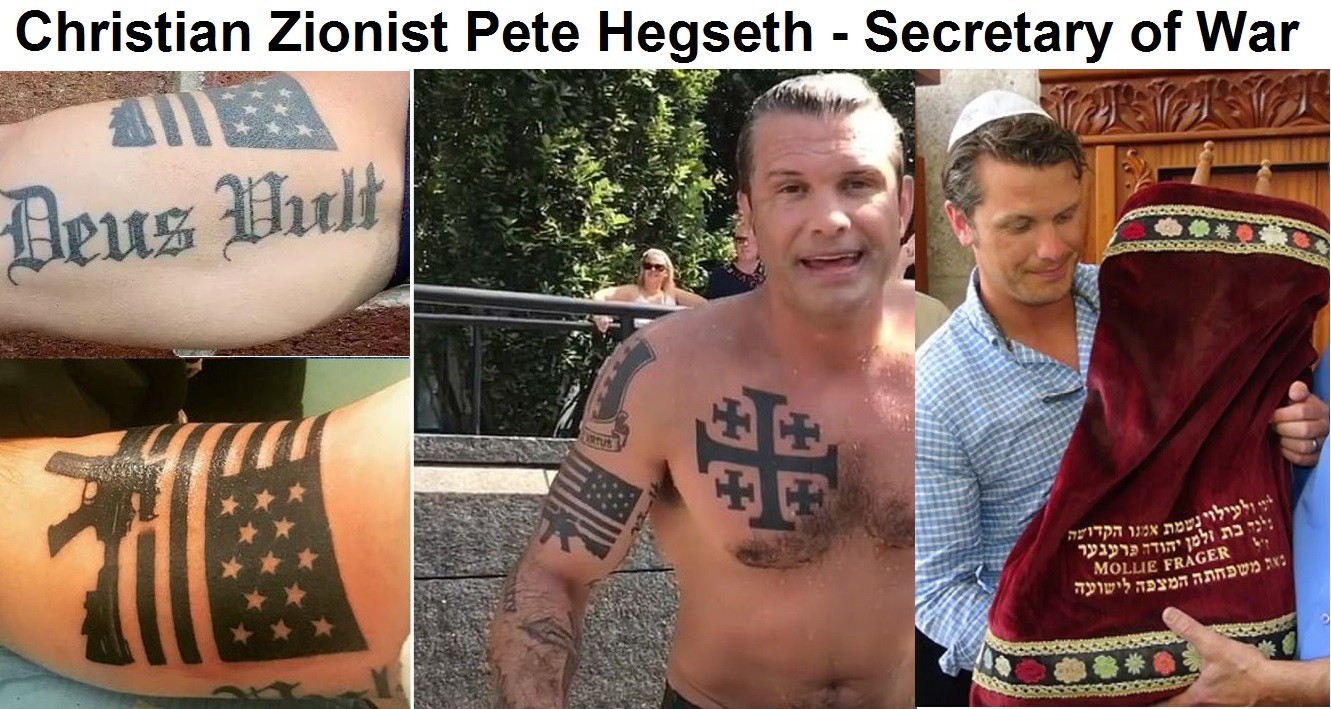Christian Zionist Pete Hegseth Secretary of War