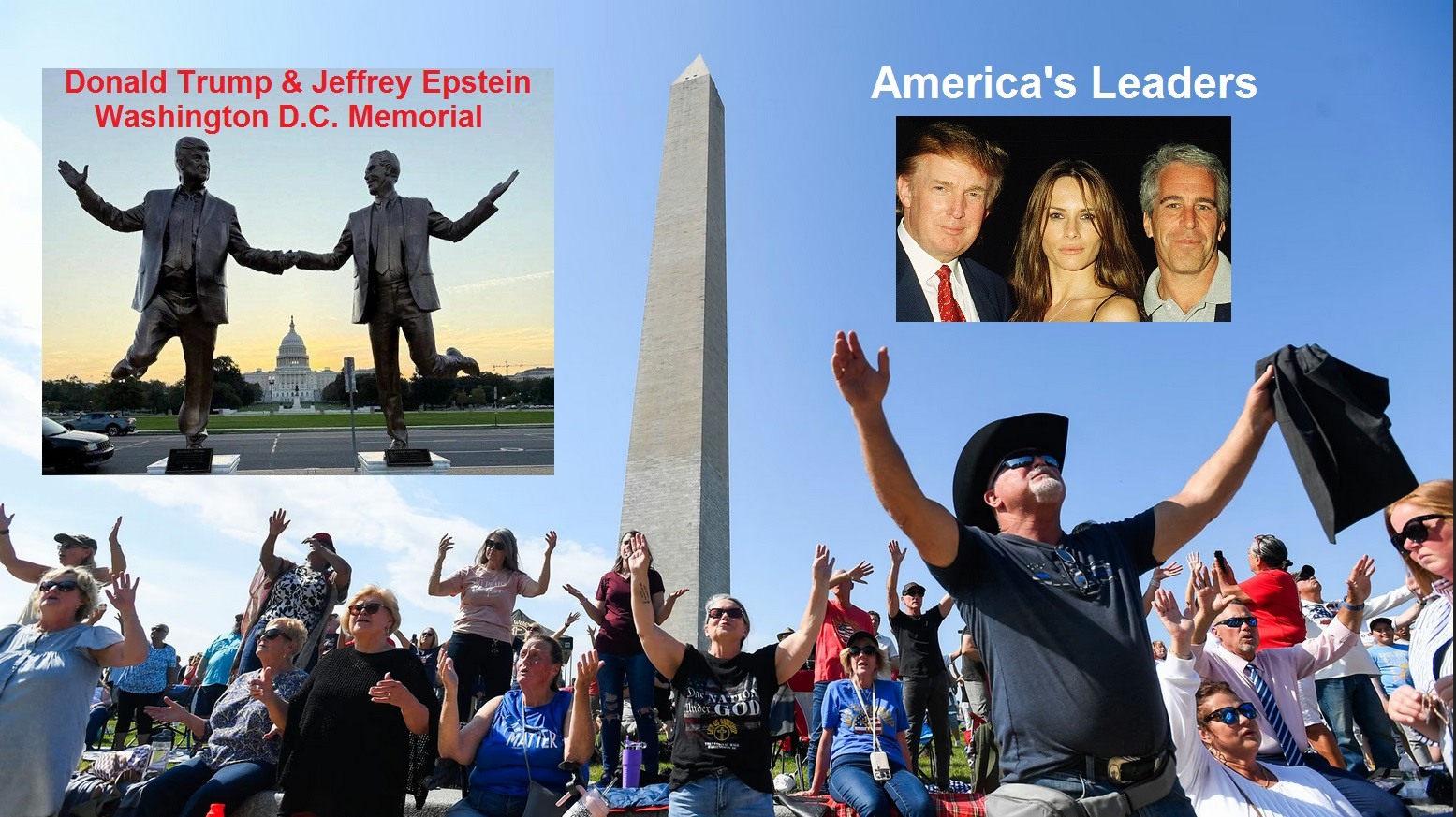 Prayer at Mall DC to honor trump and epstein