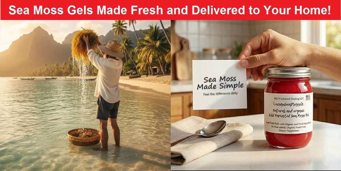 Sea moss gels made fresh and delivered